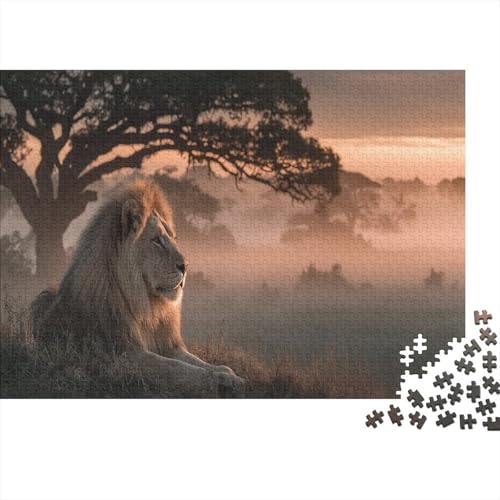 1000pcs (75x50cm) Puzzles,für Erwachsene Und Teenager Löwe Lying on The Savannah in The Sun, von kaiyun