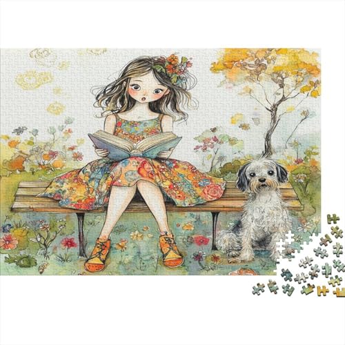 1000pcs (75x50cm) Puzzles,für Erwachsene Und Teenager Mädchen,Dog Stadt Park von kaiyun