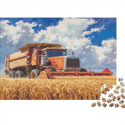 1000pcs (75x50cm) Puzzles,für Erwachsene Und Teenager Mähdrescher,Weizenernte von kaiyun