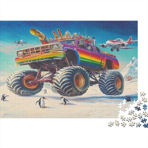1000pcs (75x50cm) Puzzles,für Erwachsene Und Teenager Monster LKW Wheels,Pinguin von kaiyun