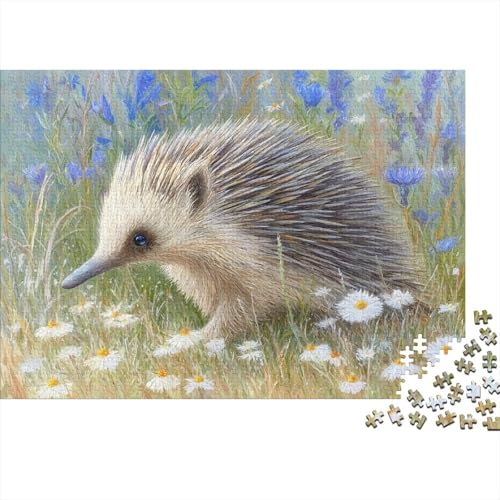 1000pcs (75x50cm) Puzzles,für Erwachsene Und Teenager Winziger Ameisenigel,Frühlingswildblumen von kaiyun