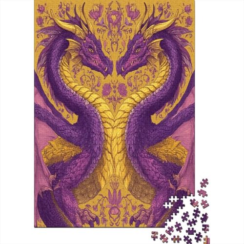 2 gelbe Purple Draches Puzzle 1000 Teile Für Erwachsene, Lernspiele, Heimdekoration70x50cm/1000pcs 2 gelbe Purple Draches Puzzle 1000 Teile Für Erwachsene, Lernspiele, Heimdekoration70x50cm/1000pcs von kaiyun