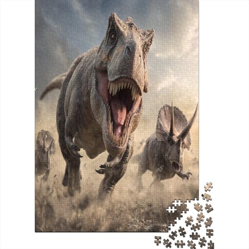 38x26cm/1000pcsPuzzles,für Erwachsene Und Teenager Tyrannosaurus Rex,Triceratops von kaiyun