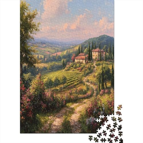70x50cm/1000pcsPuzzles,für Erwachsene Und Teenager Ancient Italian Villa-Rose Field, 70x50cm/1000pcsPuzzles,für Erwachsene Und Teenager Ancient Italian Villa-Rose Field, von kaiyun