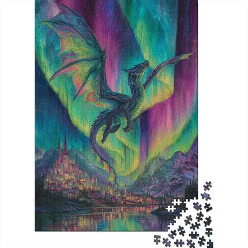 A Drache Soars Above The Sky Covered by The AuroraPuzzle 1000 Teile Für Erwachsene, Lernspiele70x50cm/1000pcs A Drache Soars Above The Sky Covered by The AuroraPuzzle 1000 Teile Für Erwachsene, Lernspiele70x50cm/1000pcs von kaiyun