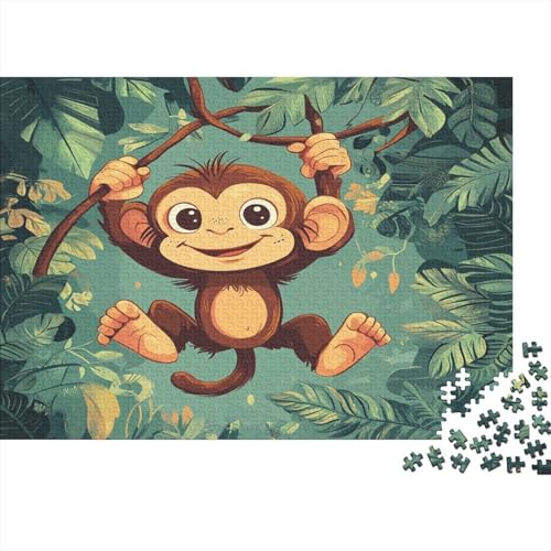 AFFE 1000pcs (75x50cm) Puzzles, Die Für Erwachsene Und Personen Ab 14 Jahren Geeignet Sind Swinging on Weinrebes Autotoon Style von kaiyun