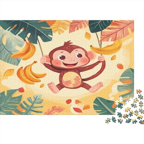 AFFE 1000pcs (75x50cm) Schwer Puzzle Lernspiel Impossible Swinging on Dschungel Weinrebe Herausforderung Spielzeug Für Erwachsene Kinder von kaiyun