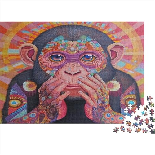 AFFE 1000pcs (75x50cm) Schwer Puzzle Lernspiel Impossible Wildtiere Herausforderung Spielzeug Für Erwachsene Kinder von kaiyun