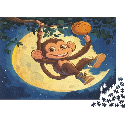 AFFE Swing 1000pcs (75x50cm) Schwer Puzzle Lernspiel Impossible Mond-Basketball Herausforderung Spielzeug Für Erwachsene Kinder von kaiyun