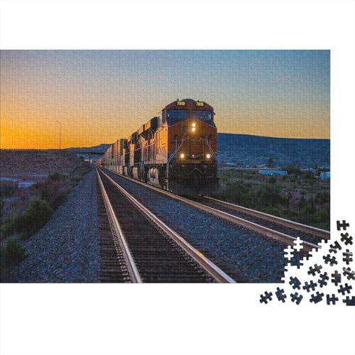 Abendhimmel,Railway Zug,1000pcs (75x50cm),DIY-Puzzle Für Erwachsene von kaiyun