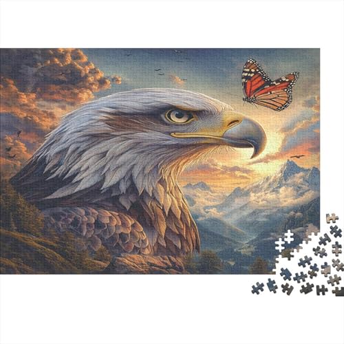 Adler, Big Schmetterling 1000pcs (75x50cm) Schwer Puzzle Lernspiel Impossible Berge und Wolken Herausforderung Spielzeug Für Erwachsene Kinder von kaiyun