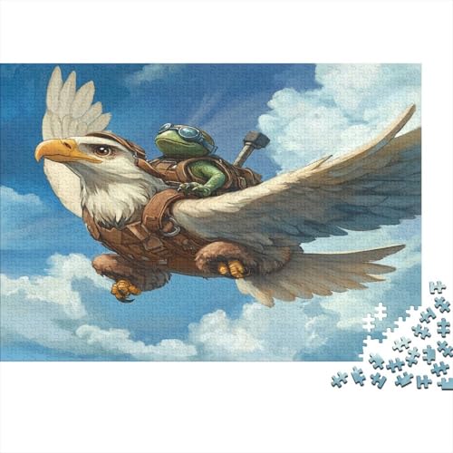 Adler Fliegen am Himmel,Rätsel Für Erwachsene 1000pcs (75x50cm),Herausforderungsspiele Kleine Schildkröte von kaiyun