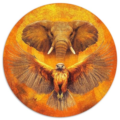 Adler with Spread Wings 1000pcs (67.5x67.5cm) Schwer Puzzle Lernspiel Impossible Smiling Elefant Herausforderung Spielzeug Für Erwachsene Kinder von kaiyun