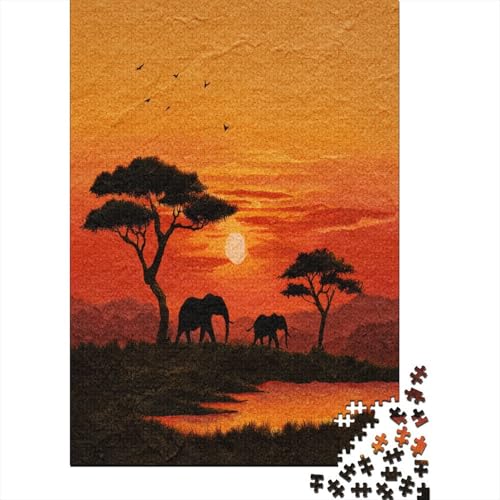 African Sonnenuntergang Scene - Elefant and Akazienbaum Puzzle 1000 Teile Für Erwachsene, Lernspiele, Heimdekoration38x26cm/1000pcs African Sonnenuntergang Scene - Elefant and Akazienbaum Puzzle 1000 Teile Für Erwachsene, Lernspiele, Heimdekoration38x26cm/1000pcs von kaiyun
