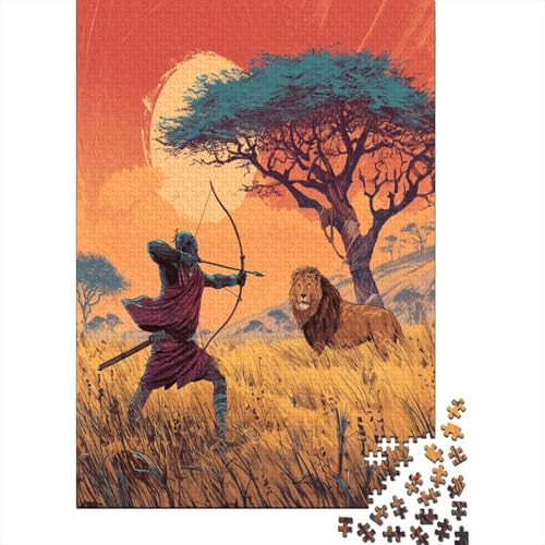 Afrikanische Comics- Marseille Warrior Hunting Löwes1000 Teile: Unmögliches Puzzle Für Erwachsene, Spiele, Geschenke, Kinder, Herausforderungs38x26cm/1000pcs Afrikanische Comics- Marseille Warrior Hunting Löwes1000 Teile: Unmögliches Puzzle Für Erwachsene, Spiele, Geschenke, Kinder, Herausforderungs38x26cm/1000pcs von kaiyun