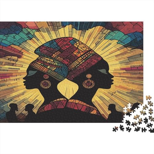 Afrikanische Farben 1000pcs (75x50cm) Puzzles, Die Für Erwachsene Und Personen Ab 14 Jahren Geeignet Sind Clouds Sonneshine von kaiyun
