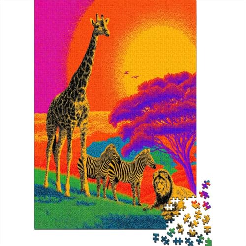 Afrikanische Landschaft- Giraffe, Löwe, ZebraPuzzle 1000 Teile Für Erwachsene, Lernspiele38x26cm/1000pcs Afrikanische Landschaft- Giraffe, Löwe, ZebraPuzzle 1000 Teile Für Erwachsene, Lernspiele38x26cm/1000pcs von kaiyun