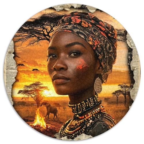 Afrikanischer Stil Puzzle 1000pcs (67.5x67.5cm) Erwachsene Tribal Art Puzzle,Home Decor von kaiyun