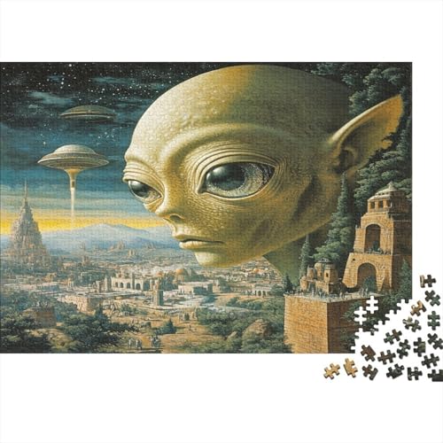 Alien 1000pcs (75x50cm) Puzzle, Lernspiel Impossible Abstrakt Herausforderungsspielzeug Für Erwachsene Teenager von kaiyun
