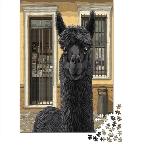 Alpaka, Gemusterte Nachhaltige Für Erwachsene Hochwertige Holzspielpuzzles 70x50cm/1000pcs von kaiyun