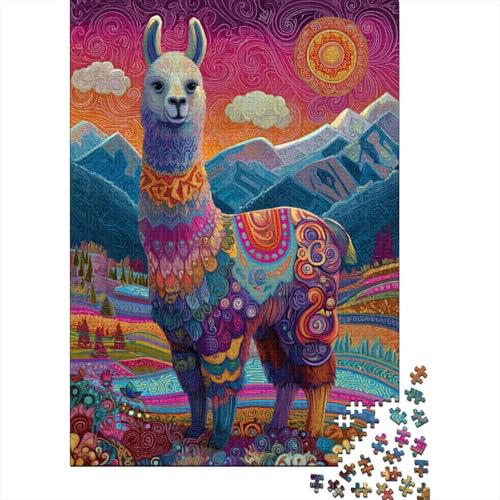 Alpaka, Volksmalerei mit Farbwirbeln1000 Teile: Unmögliches Puzzle Für Erwachsene, Spiele, Geschenke, Kinder, Herausforderungs38x26cm/1000pcs Alpaka, Volksmalerei mit Farbwirbeln1000 Teile: Unmögliches Puzzle Für Erwachsene, Spiele, Geschenke, Kinder, Herausforderungs38x26cm/1000pcs von kaiyun