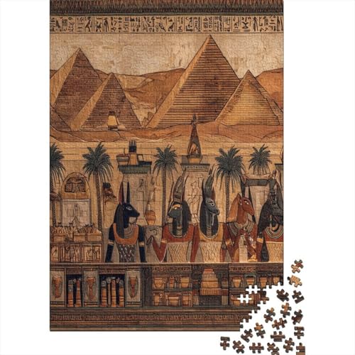 Altägyptische Wandmalereien der Pyramiden von Gizeh 70x50cm/1000pcs Puzzles, Die Für Erwachsene Und Personen Ab 14 Jahren Geeignet Sind von kaiyun