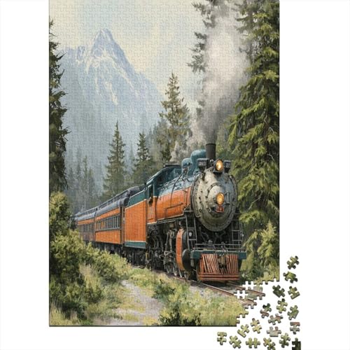 ,Alte Lokomotive-Wald,38x26cm/1000pcs,DIY-Puzzle Für Erwachsene ,Alte Lokomotive-Wald,38x26cm/1000pcs,DIY-Puzzle Für Erwachsene von kaiyun
