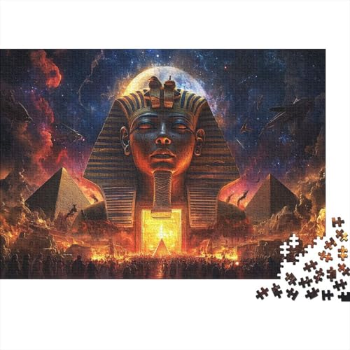 Ancient Ägyptenian Pharaohs Rätsel Für Erwachsene |Pyramides Night Sky Mond| 1000pcs (75x50cm) Puzzles Lernspiele Home Decor von kaiyun