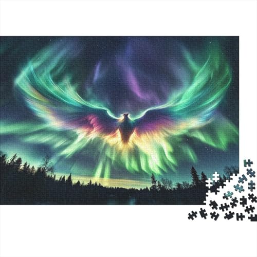 Aurora bricht am Nachthimmel aus 1000pcs (75x50cm) Puzzles, Die Für Erwachsene Und Personen Ab 14 Jahren Geeignet Sind Phönix von kaiyun