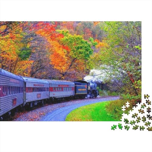 Autumn Zug 1000pcs (75x50cm) Puzzles, Die Für Erwachsene Und Personen Ab 14 Jahren Geeignet Sind von kaiyun