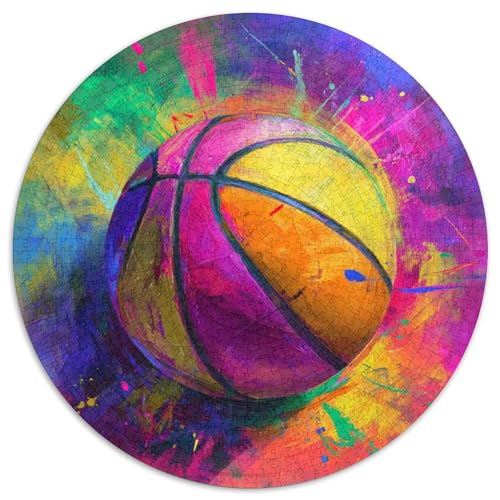 Basketball-Gemälde mit verspritzten Tuschefarben Rätsel Für Erwachsene || Familienspaß-Puzzles 1000pcs (67.5x67.5cm) von kaiyun