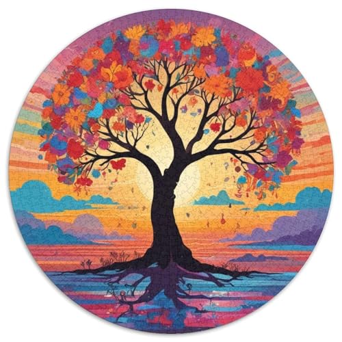 Baum 1000pcs (67.5x67.5cm) Schwer Puzzle Lernspiel Impossible Sonneset Herausforderung Spielzeug Für Erwachsene Kinder von kaiyun
