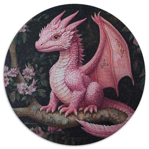 Baum Full of Flowers,Pink Drache,1000pcs (67.5x67.5cm),DIY-Puzzle Für Erwachsene von kaiyun