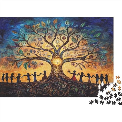 Baum des Lebens 1000pcs (75x50cm) Puzzles, Die Für Erwachsene Und Personen Ab 14 Jahren Geeignet Sind Friedenszeichen von kaiyun