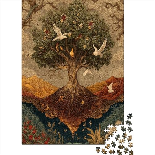 Baum des Lebens 38x26cm/1000pcs Puzzle, Lernspiel Impossible Herausforderungsspielzeug Für Erwachsene Teenager von kaiyun