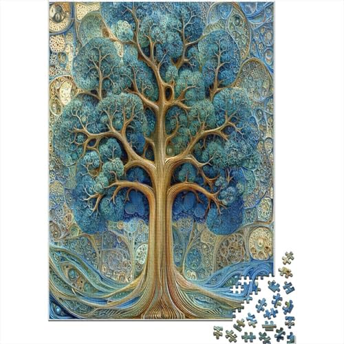 Baum des Lebens Puzzle 1000 Teile, Lernspiel, Unmöglich, Anspruchsvolles Spielzeug Für Erwachsene Und Kinder Ab 14 Jahren 70x50cm/1000pcs von kaiyun