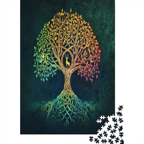 Baum des Lebens Puzzle 1000 Teile, Lernspiel, Unmöglich Elegantes Hirschmuster, Anspruchsvolles Spielzeug Für Erwachsene Und Kinder Ab 14 Jahren 70x50cm/1000pcs Baum des Lebens Puzzle 1000 Teile, Lernspiel, Unmöglich Elegantes Hirschmuster, Anspruchsvolles Spielzeug Für Erwachsene Und Kinder Ab 14 Jahren 70x50cm/1000pcs von kaiyun