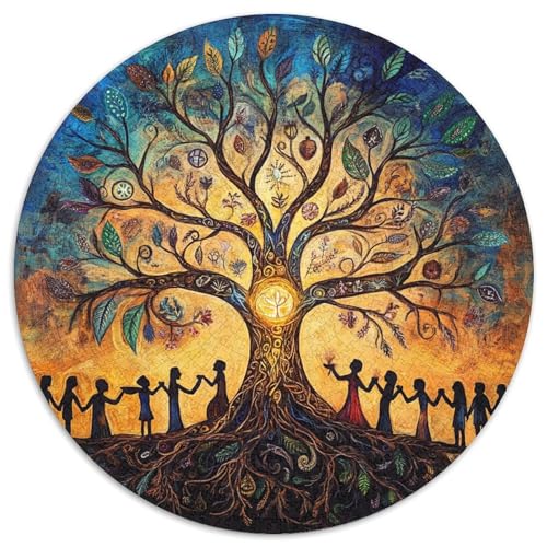 Baum of Life 1000pcs (67.5x67.5cm) Schwer Puzzle Lernspiel Impossible Peace Sign Herausforderung Spielzeug Für Erwachsene Kinder von kaiyun