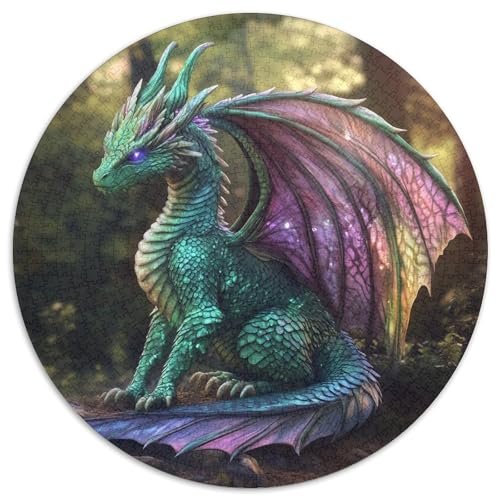 Beautiful Mother Drache 1000pcs (67.5x67.5cm) Puzzle, Lernspiel Impossible Rainbow-Colored Double Wings Herausforderungsspielzeug Für Erwachsene Teenager von kaiyun