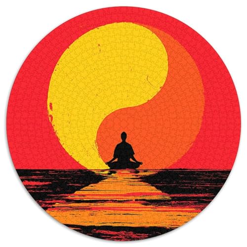 Beautiful Sonnenuntergangt Puzzle 1000pcs (67.5x67.5cm) Erwachsene Yin-Yang-Symbol Puzzle,Home Decor von kaiyun