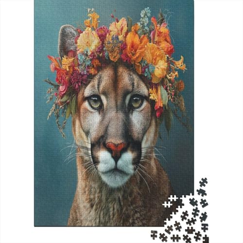 Berglöwe mit großer Blumenkrone 38x26cm/1000pcs Puzzles, Die Für Erwachsene Und Personen Ab 14 Jahren Geeignet Sind Berglöwe mit großer Blumenkrone 38x26cm/1000pcs Puzzles, Die Für Erwachsene Und Personen Ab 14 Jahren Geeignet Sind von kaiyun