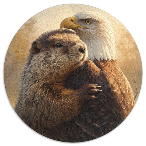 Biber umarmt einen Adler Rätsel Für Erwachsene || 1000pcs (67.5x67.5cm) Puzzles Lernspiele Home Decor von kaiyun