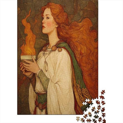 Bild der Göttin Puzzle 1000 Teile Für Erwachsene, Lernspiele, Heimdekoration38x26cm/1000pcs von kaiyun
