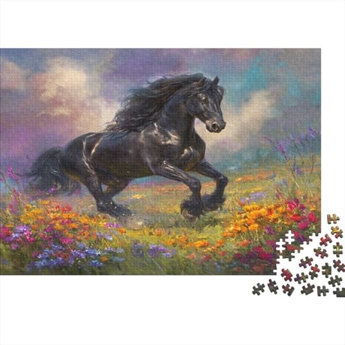 Black StalLöwe Rätsel Für Erwachsene |Meadow with Blumes| 1000pcs (75x50cm) Puzzles Lernspiele Home Decor von kaiyun