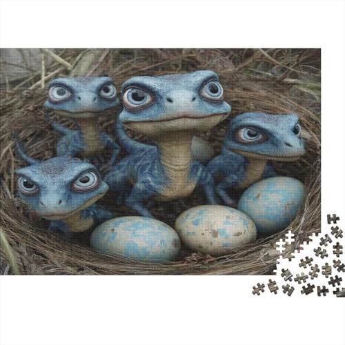 Blaue Greifvogeleier schlüpfen 1000pcs (75x50cm) Schwer Puzzle Lernspiel Impossible Herausforderung Spielzeug Für Erwachsene Kinder von kaiyun