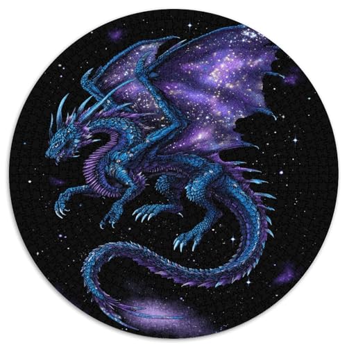 Blue Drache Flying in Space 1000pcs (67.5x67.5cm) Schwer Puzzle Lernspiel Impossible Herausforderung Spielzeug Für Erwachsene Kinder von kaiyun