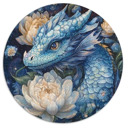 Blue Drache Rätsel Für Erwachsene |Flower| 1000pcs (67.5x67.5cm) Puzzles Lernspiele Home Decor von kaiyun