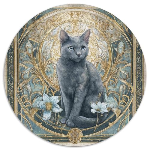 Blue Katze 1000pcs (67.5x67.5cm) Schwer Puzzle Lernspiel Impossible Herausforderung Spielzeug Für Erwachsene Kinder von kaiyun