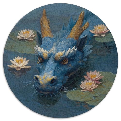 Blue Water Drache 1000pcs (67.5x67.5cm) Schwer Puzzle Lernspiel Impossible SeeRose Herausforderung Spielzeug Für Erwachsene Kinder von kaiyun
