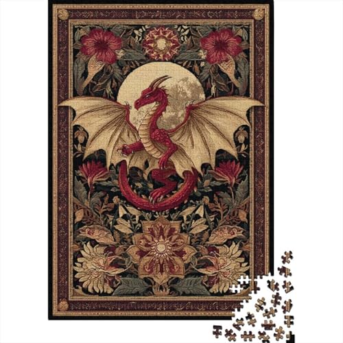 Blumen Gothic Elements,Drache, Moon,38x26cm/1000pcs,DIY-Puzzle Für Erwachsene Blumen Gothic Elements,Drache, Moon,38x26cm/1000pcs,DIY-Puzzle Für Erwachsene von kaiyun